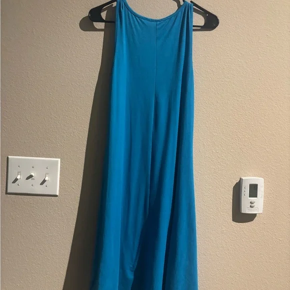 24seven Comfort Apparel Sleeveless Fit and Flare Skater Dress Sapphire Medium - Picture 9 of 10